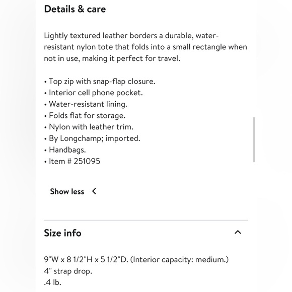 BRAND NEW Longchamp Le Pliage tote in small - black - Picture 16 of 16